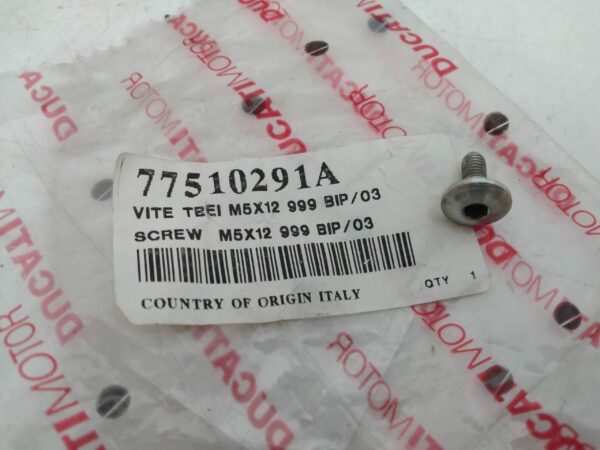 DUCATI Vite Tbei M5X12 Ducati 749 - 999 77510291A