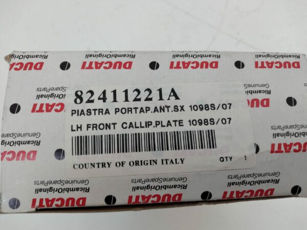 DUCATI Supporto Pedana Anteriore Sx - 1098 07-08 82411221A