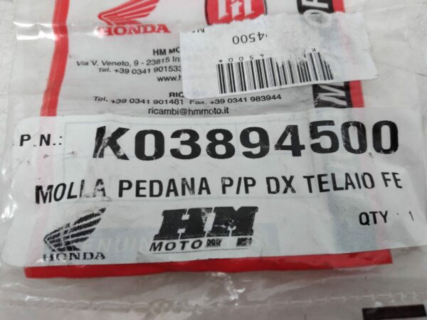 HONDA molla pedana destra K03894500