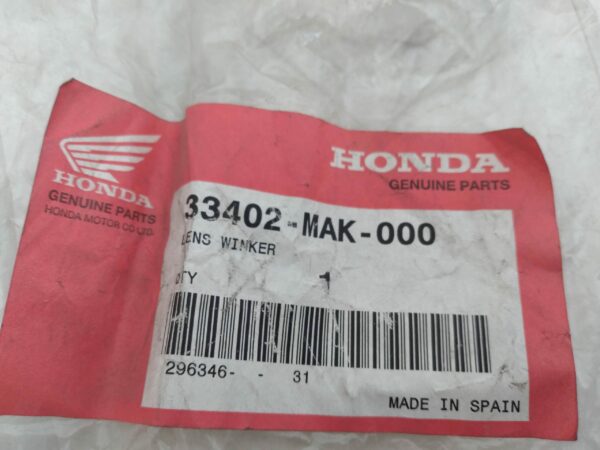 HONDA fx 650 xl 600 nx 500 slr 650 vetro freccia 33402MAK000