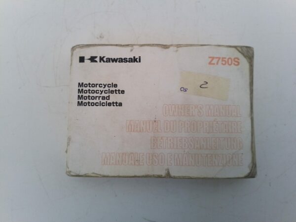 Kawasaki Z750S 2005 Libretto uso e Manutenzione 999761224 GB fr de it