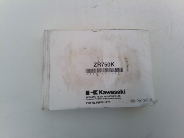 Kawasaki Z750S 2006 Libretto uso e Manutenzione 999761275 GB fr de it