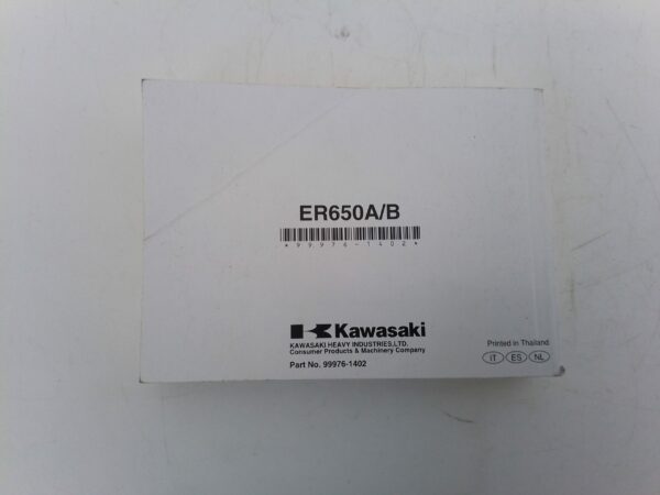 Kawasaki ER-6N / ABS 2008 Libretto uso e Manutenzione 999761402 It es nl