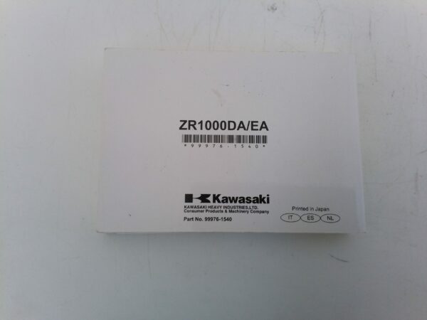 Kawasaki Z1000 / ABS 2010 Libretto uso e Manutenzione 999761540 It es nl