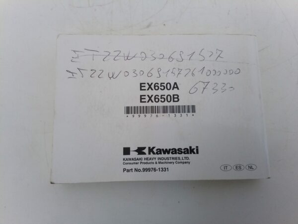 Kawasaki ER-6F / ABS 2006 Libretto uso e Manutenzione 999761331 It es nl