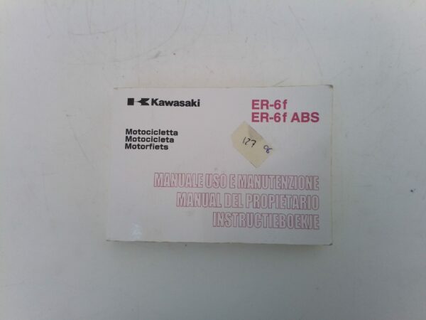 Kawasaki ER-6F / ABS 2006 Libretto uso e Manutenzione 999761331 It es nl