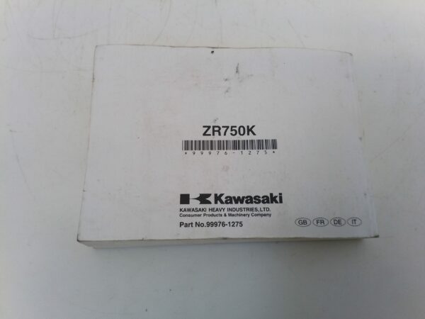 Kawasaki z750s 2005 Libretto uso e Manutenzione 999761275 GB fr de it