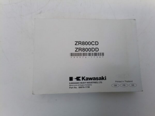 Kawasaki Z800 2012 Libretto uso e Manutenzione 999761738 GB fr de