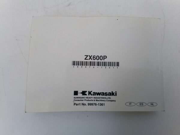 Kawasaki ninja zx6r 2006 Libretto uso e Manutenzione 999761361 It es nl