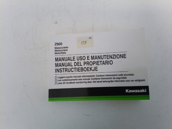 Kawasaki z900 2017 Libretto uso e Manutenzione 999760107 It es nl