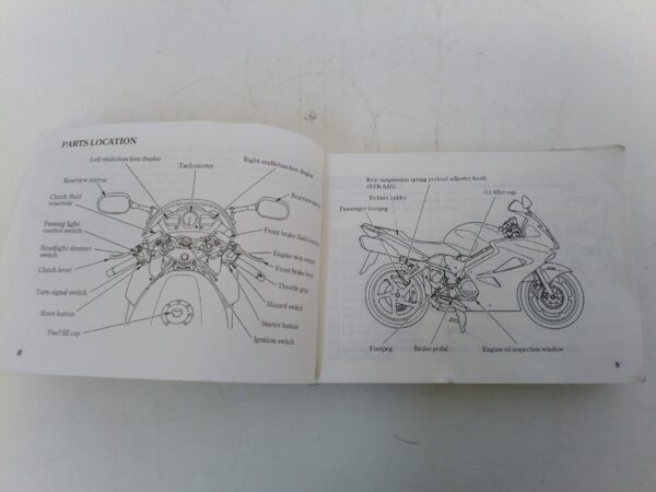 Honda VFR 2005 Libretto uso e Manutenzione 37mcw630