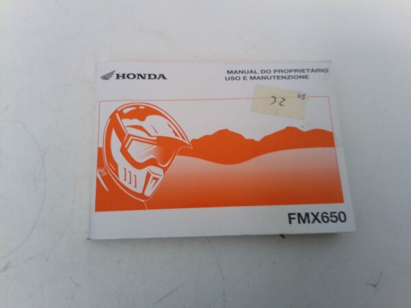 Honda FMX 650 2005 Libretto uso e Manutenzione 38mfc810