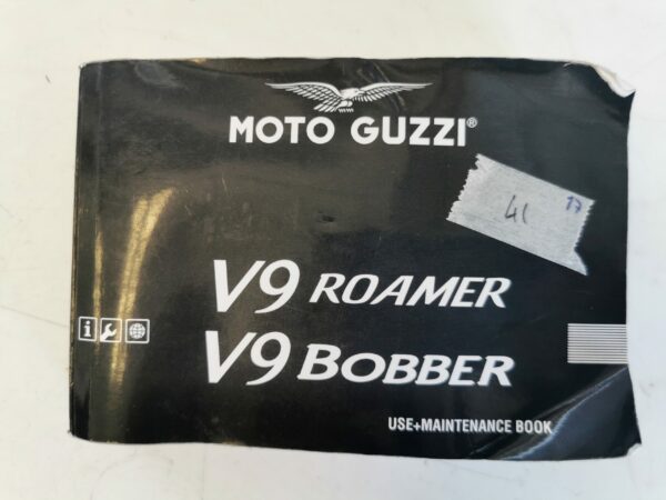 Moto Guzzi V9 Roamer V9 Bobber 2017 Libretto uso e Manutenzione 2Q000263 IT DE ES