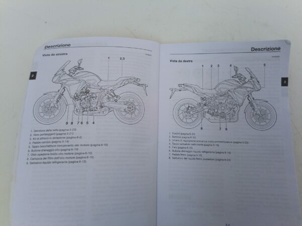 Yamaha MT 07 tracer 2016 Libretto uso e Manutenzione Bc6 f8199h1