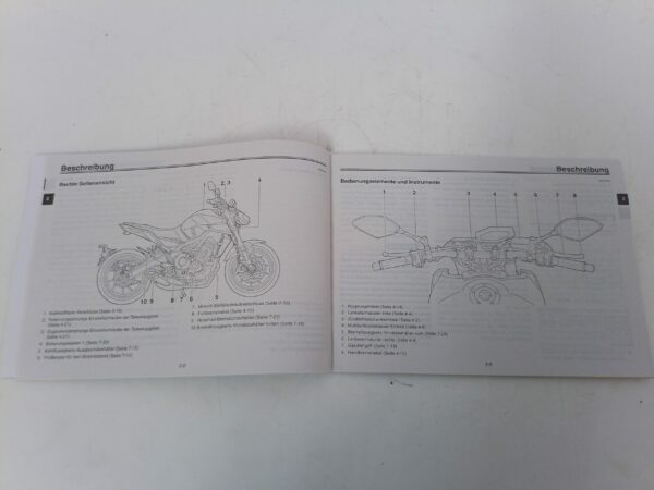 Yamaha mt-09 2016 Libretto uso e Manutenzione Bs228199g0