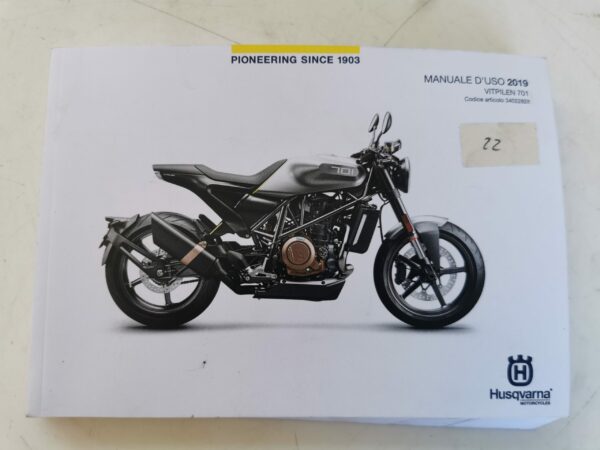 Husqvarna Vitpilen 701  Libretto uso e Manutenzione 3402282 IT