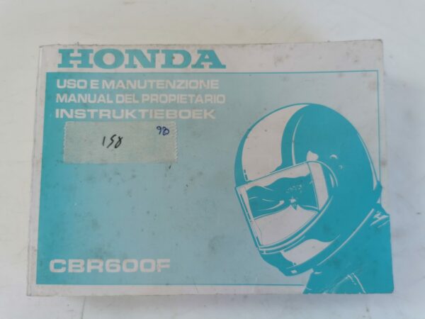 Honda CBR600F 1998 Libretto uso e Manutenzione 20009901X IT ES DE