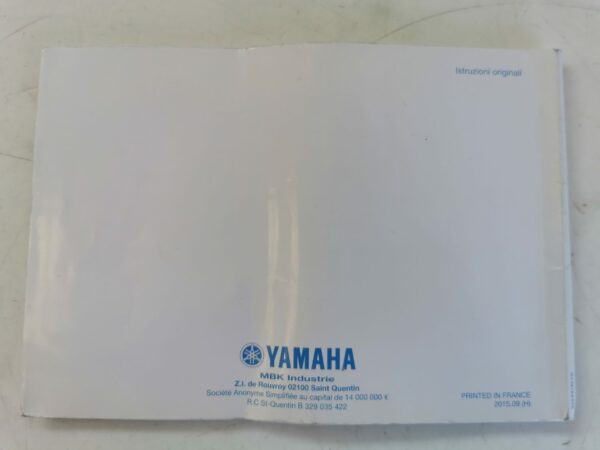 Yamaha MTM690 / U 2015 Libretto uso e Manutenzione B34F8199H0 IT