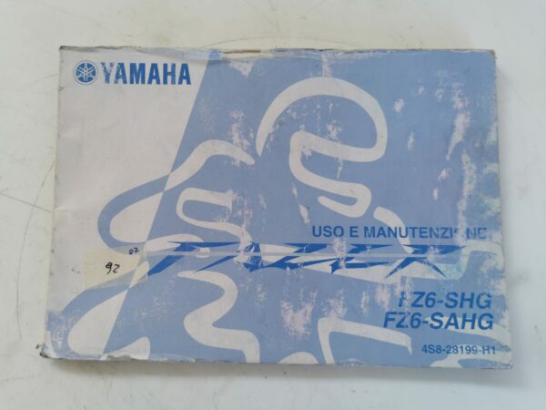 Yamaha FZ6 2007 Libretto uso e Manutenzione 4S828199H1 IT