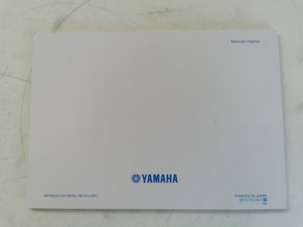 Yamaha MTM850 2015 Libretto uso e Manutenzione B9028199S0 ES