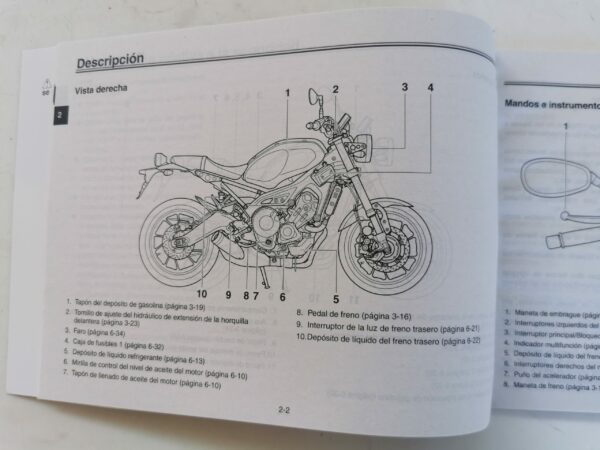 Yamaha MTM850 2015 Libretto uso e Manutenzione B9028199S0 ES