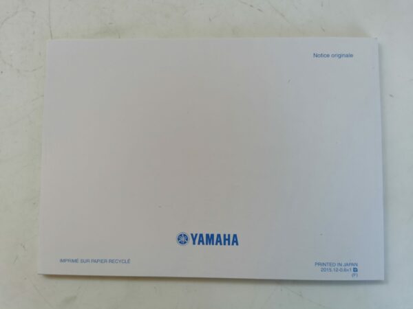 Yamaha MTM850 2015 Libretto uso e Manutenzione B9028199F0 FR