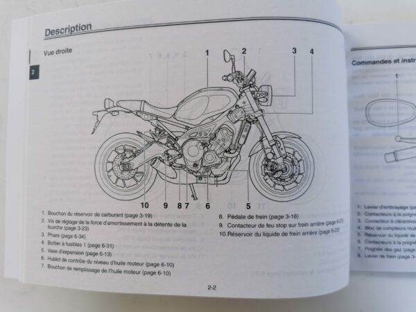 Yamaha MTM850 2015 Libretto uso e Manutenzione B9028199F0 FR