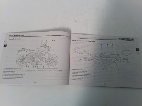 Yamaha mt-09 2013 Libretto uso e Manutenzione 1rc28199g0