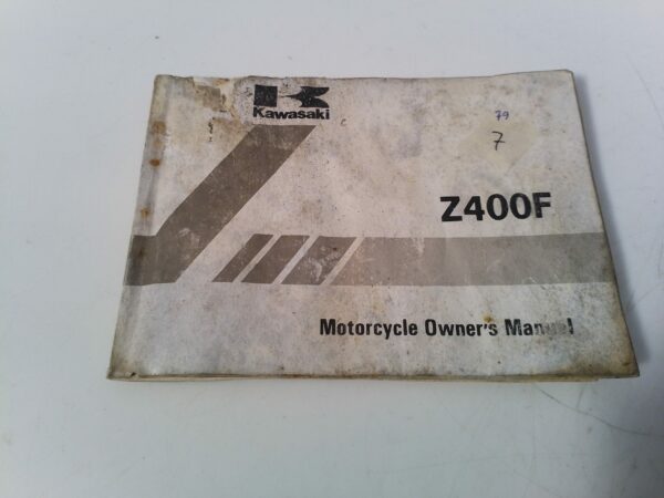 Kawasaki z400f 1979 Libretto uso e Manutenzione 99922128801