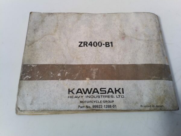 Kawasaki z400f 1979 Libretto uso e Manutenzione 99922128801