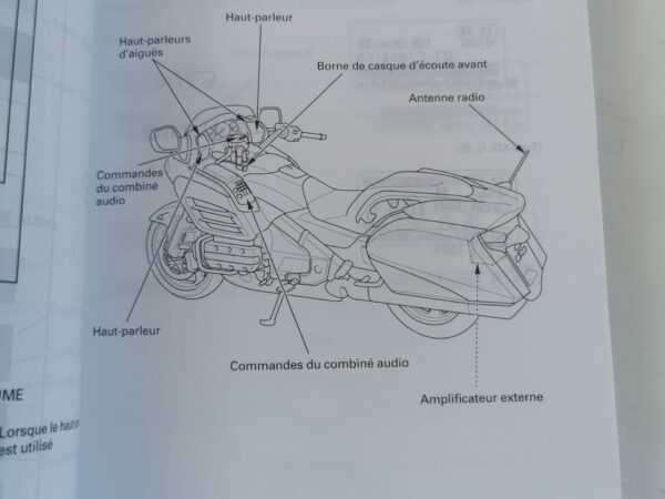 Honda Goldwing F6B GL1600B 2013 Libretto uso e Manutenzione 400201301D FR DE