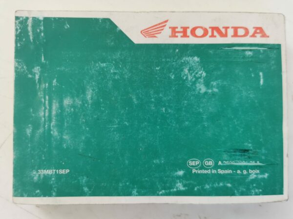 Honda XL1000V 2001 Libretto uso e Manutenzione A25002001011  ES EN