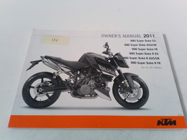 KTM 990 super Duke Libretto uso e Manutenzione 3211665 en