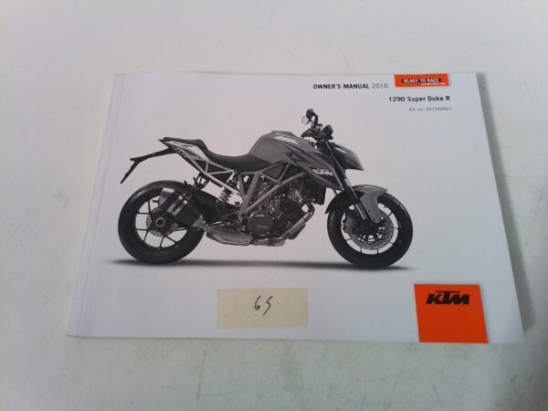 KTM 1290 super Duke r 2016 Libretto uso e Manutenzione 3213404 en