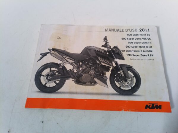 KTM 990 super Duke 2011 Libretto uso e Manutenzione 3211665 it