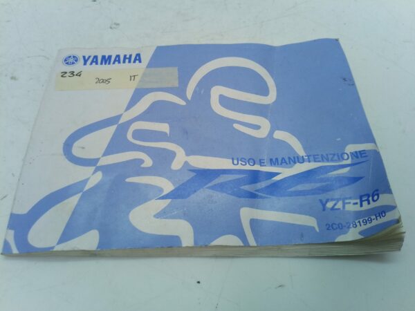 Yamaha r6 2005 Libretto uso e manutenzione 2c028199h0