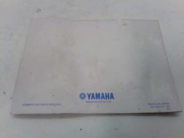 Yamaha r6 2005 Libretto uso e manutenzione 2c028199h0