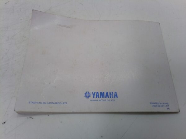 Yamaha r6 2007 Libretto uso e manutenzione 13s28199h0