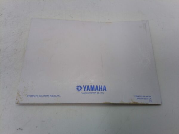 Yamaha R1 2006 Libretto uso e manutenzione 4c828199h0