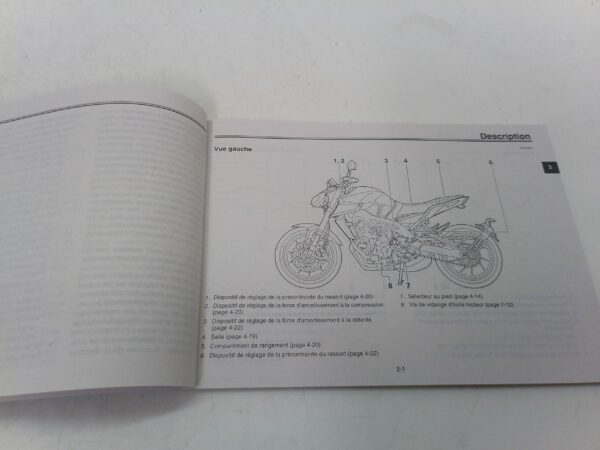 Yamaha mt-09 2017 Libretto uso e manutenzione Francia Bs228199f1