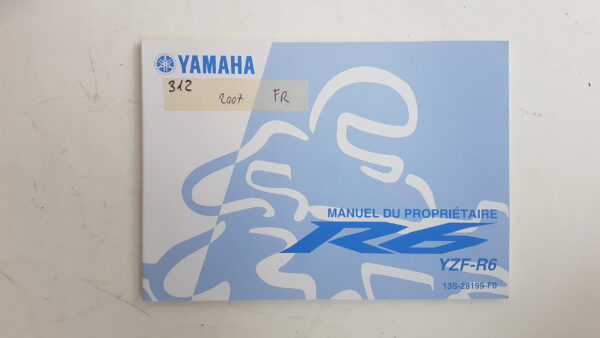 Yamaha YZF-R6 2007 Libretto uso e manutenzione Francese13S28199F0