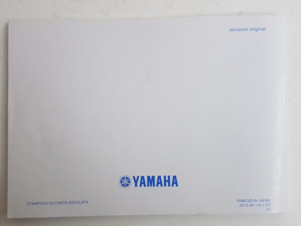 Yamaha MT 09 2013 Libretto uso e manutenzione 1RC28199H0