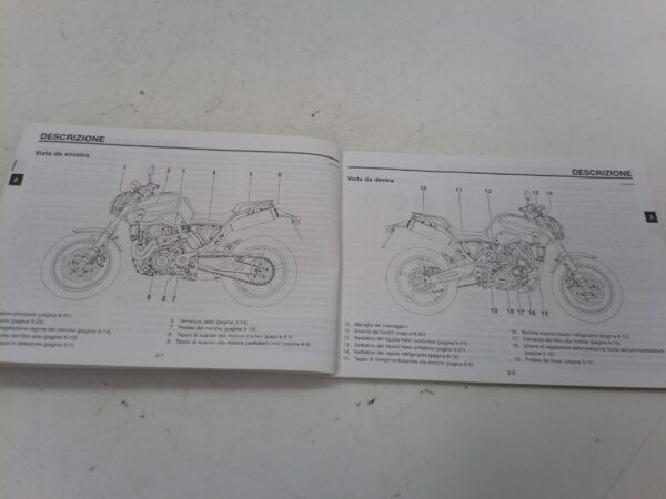 Yamaha MT 03 2006 Libretto uso e manutenzione 5ykf8199h1