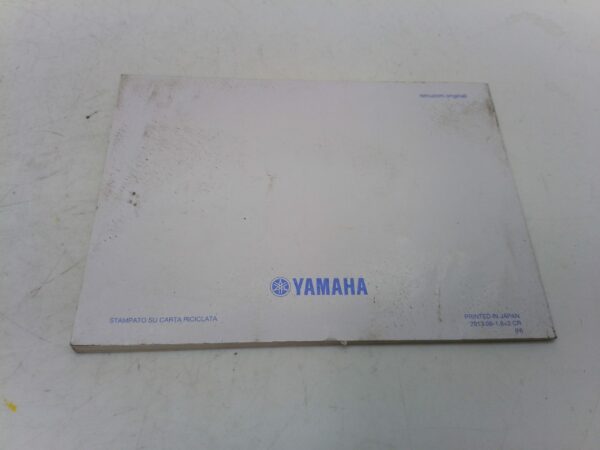 Yamaha MT 09 2013 Libretto uso e manutenzione 1rc28199h0