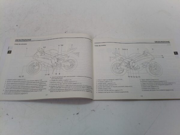 Yamaha r6 2005 Libretto uso e manutenzione 2c0281999h0