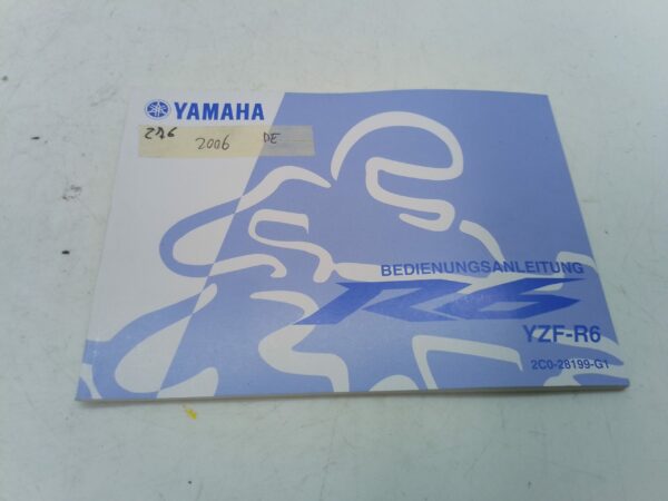 Yamaha r6 2006 Libretto uso e manutenzione Germania 2c028199g1