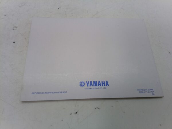 Yamaha r6 2006 Libretto uso e manutenzione Germania 2c028199g1