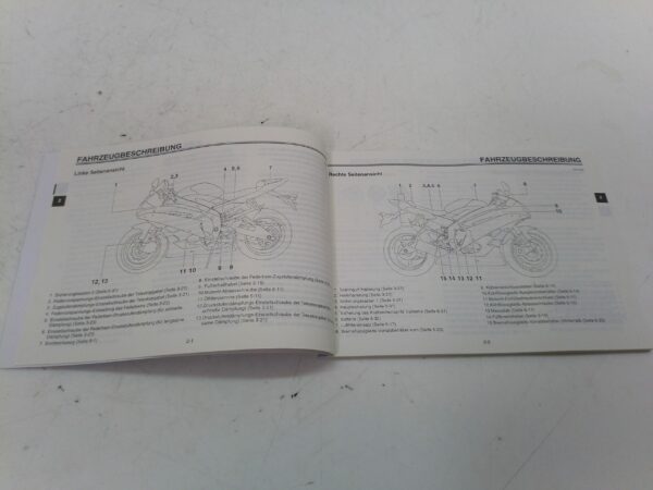 Yamaha r6 2006 Libretto uso e manutenzione Germania 2c028199g1