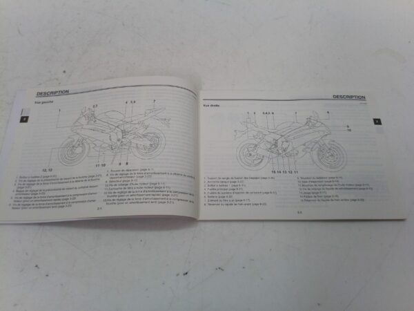 Yamaha r6 2006 Libretto uso e manutenzione Francia 2c028199f1