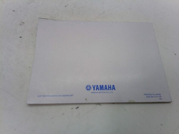 Yamaha r6 2005 Libretto uso e manutenzione Germania 2c028199g0